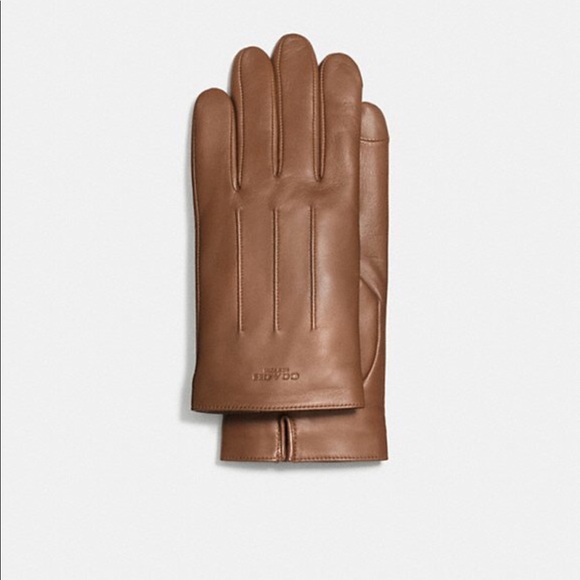 Coach Men’s tan leather gloves Sz XL ❌final price❌ - Picture 1 of 1